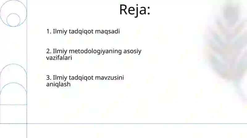 Ilmiy Tadqiqotlar Metodologiyasi 2