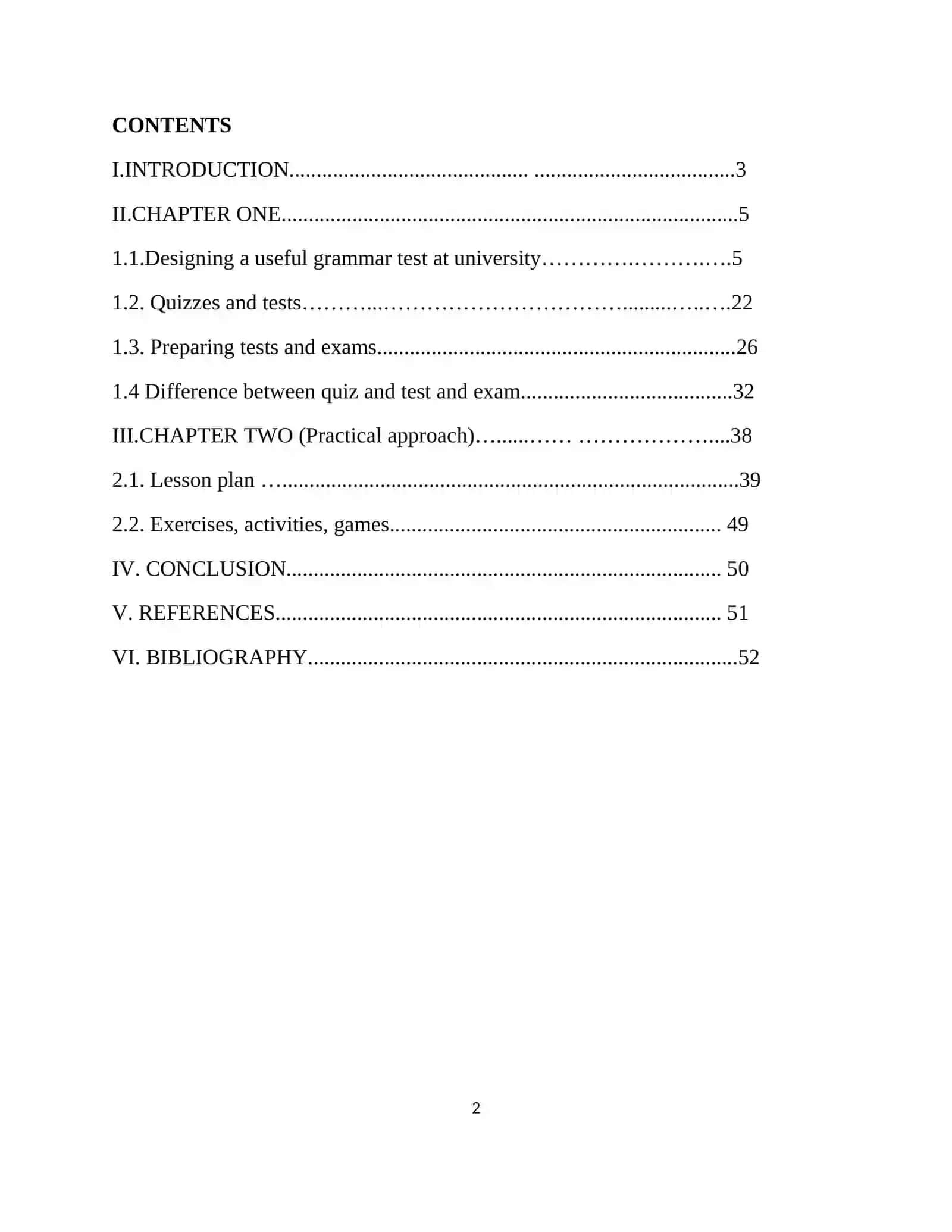 Designing tests on grammar for mid term and final exams 2