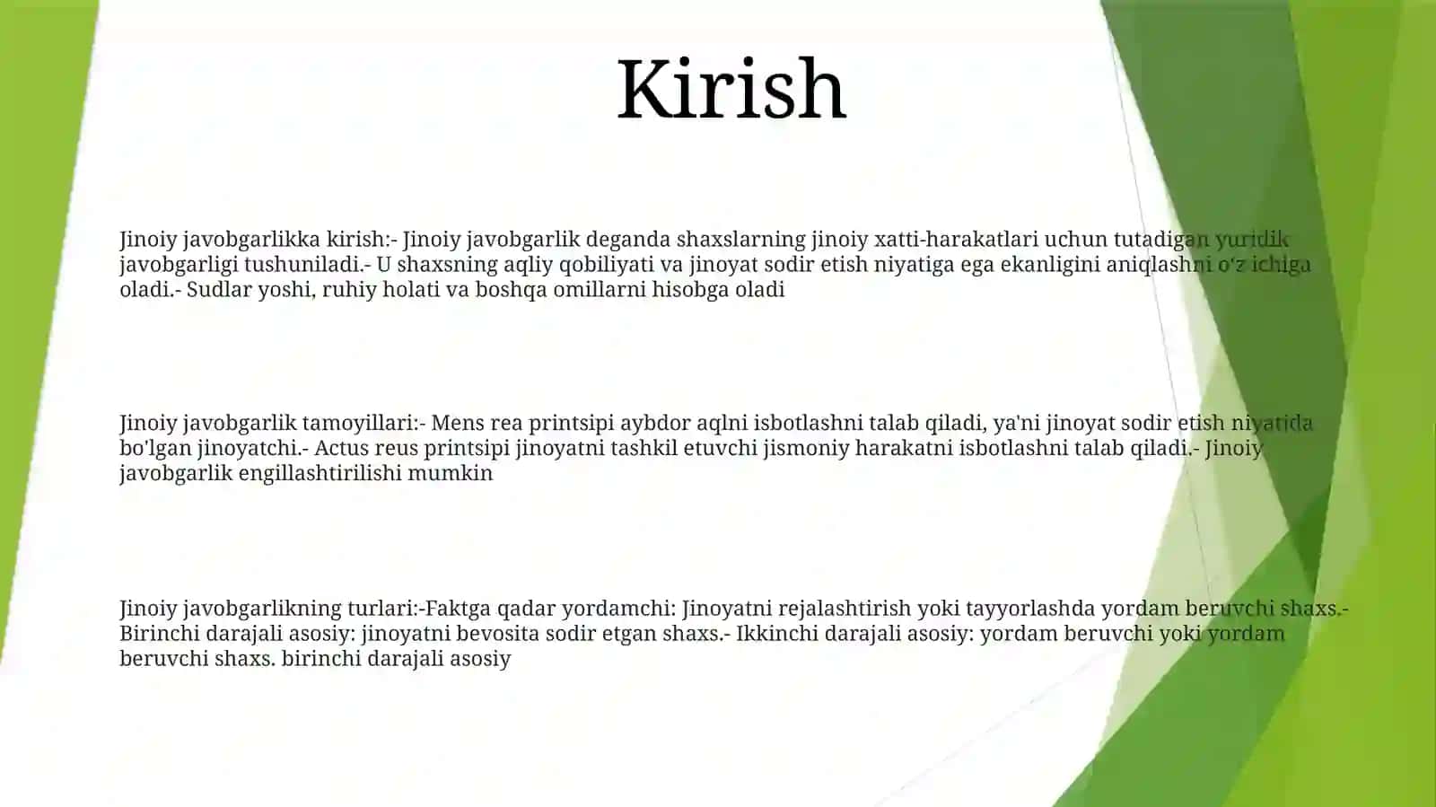 Jinoiy Javobgarlik 2
