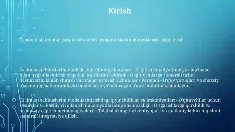 Maktabgacha TaʼLim Tashkilotlarida Tarbiyaviy Ishlarni Modellashtirish 2