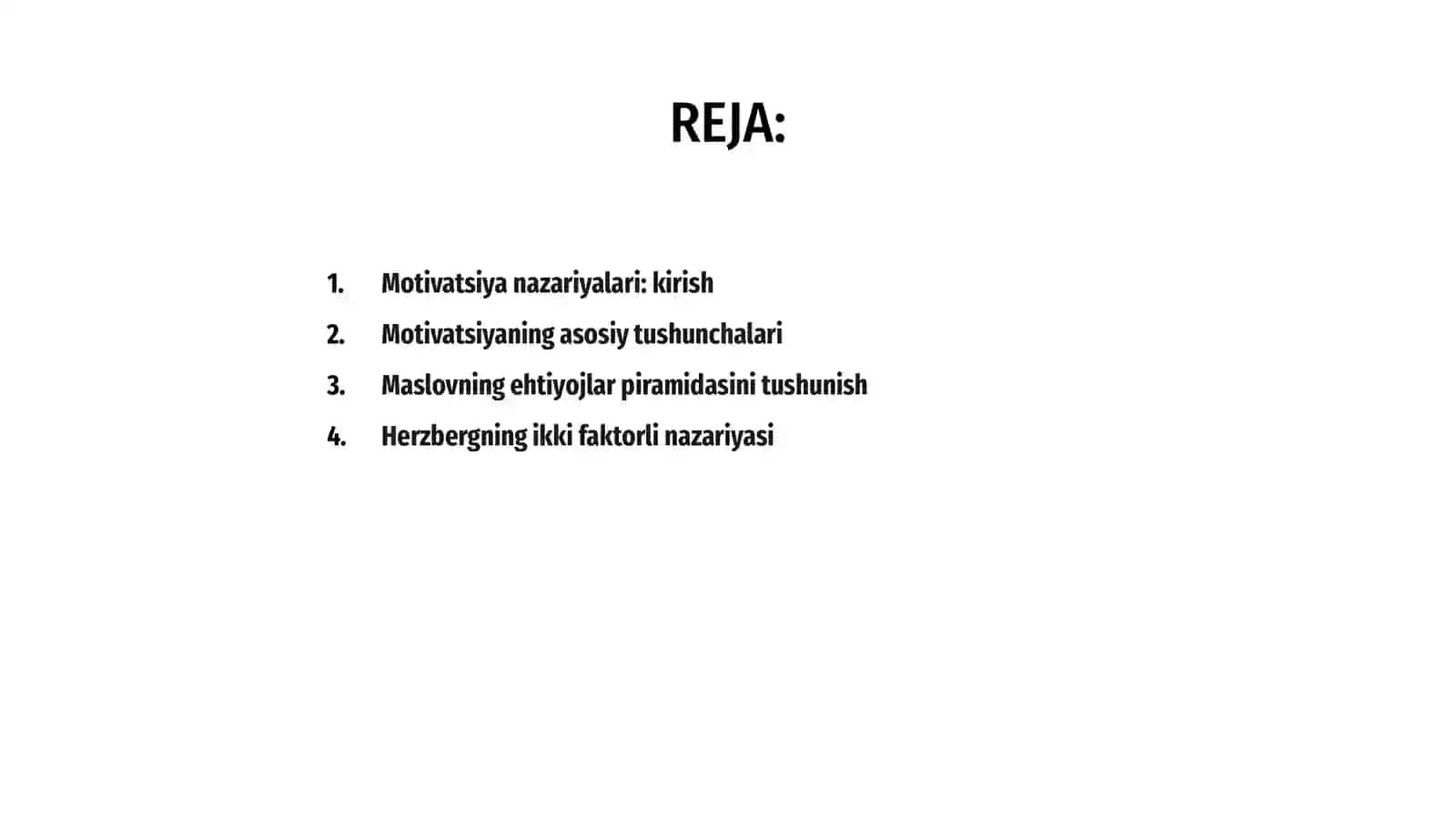 Motivatsiya nazariyalari va ularning amaliyotda qo‘llanilishi 2
