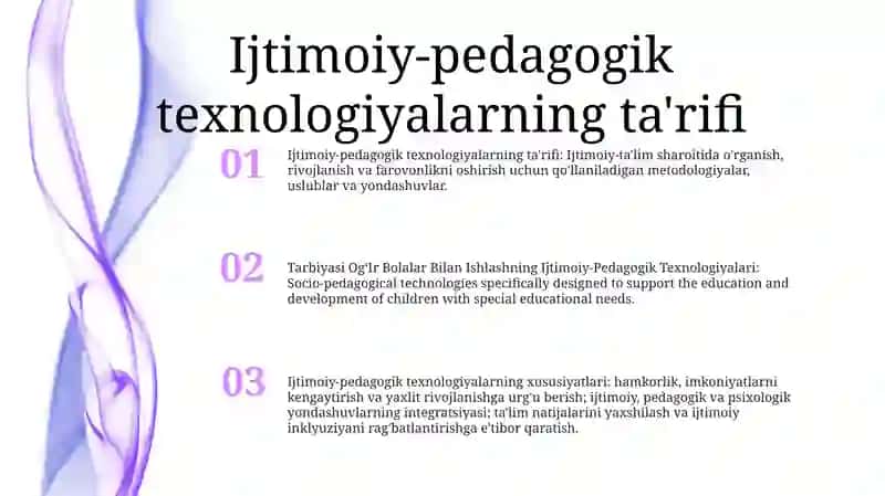 Tarbiyasi OgʻIr Bolalar Bilan Ishlashning Ijtimoiy-Pedagogik Texnologiyalari 2