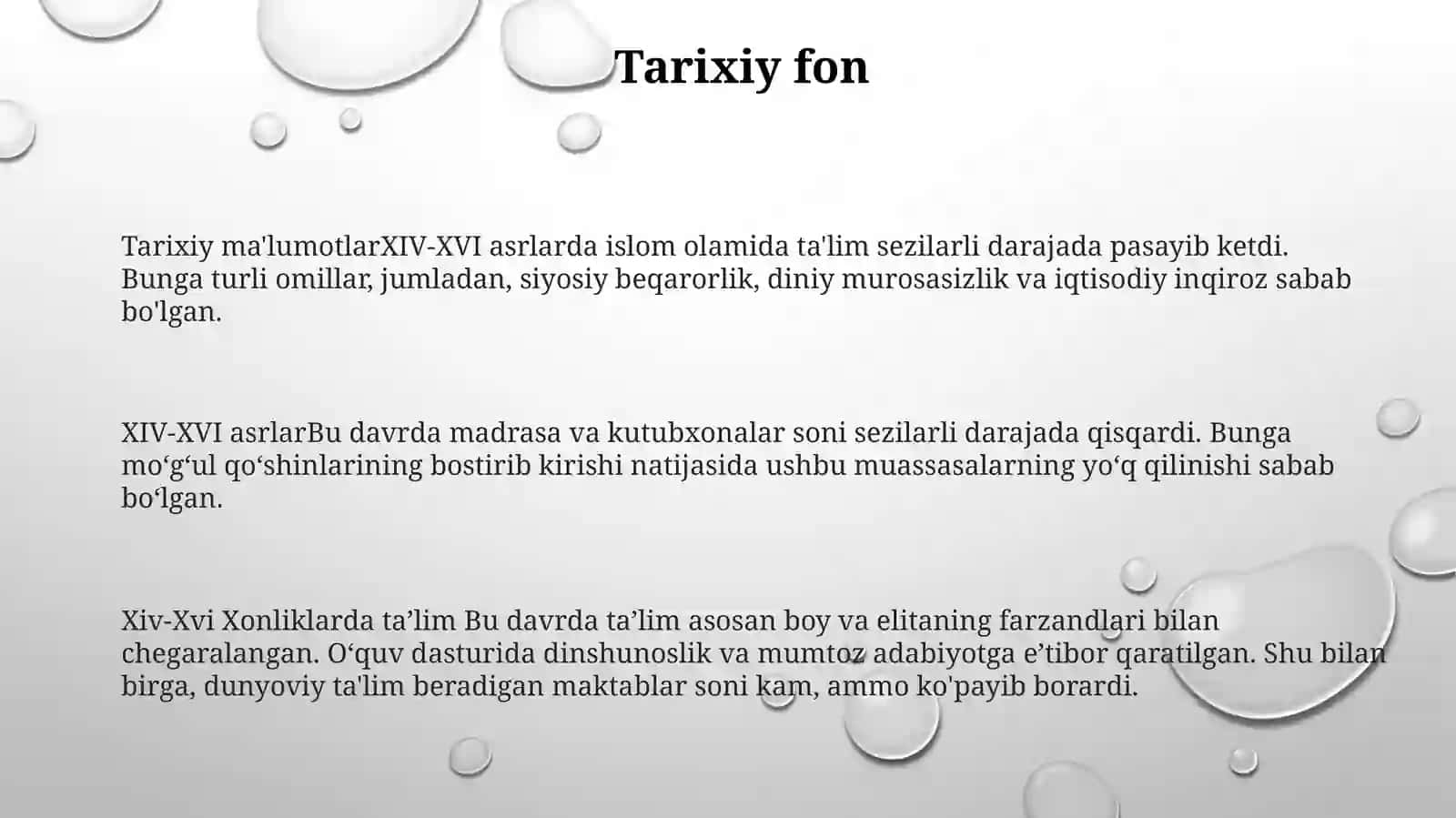 Xiv-Xvi Xonliklarda Ta'lim 2