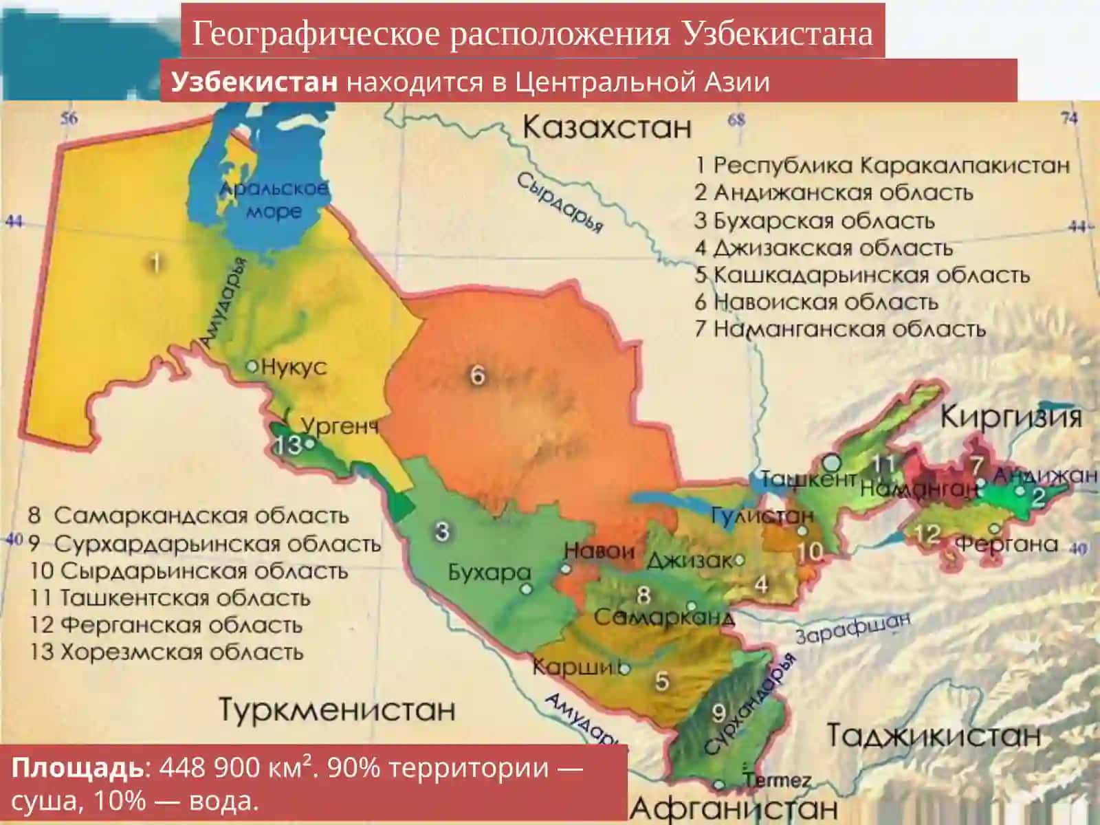 географическое распространение растительности Узбекистана 2
