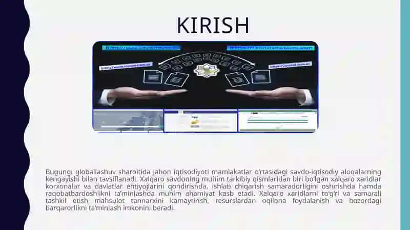 Xalqaroxaridlarni Tashkil Etish 2