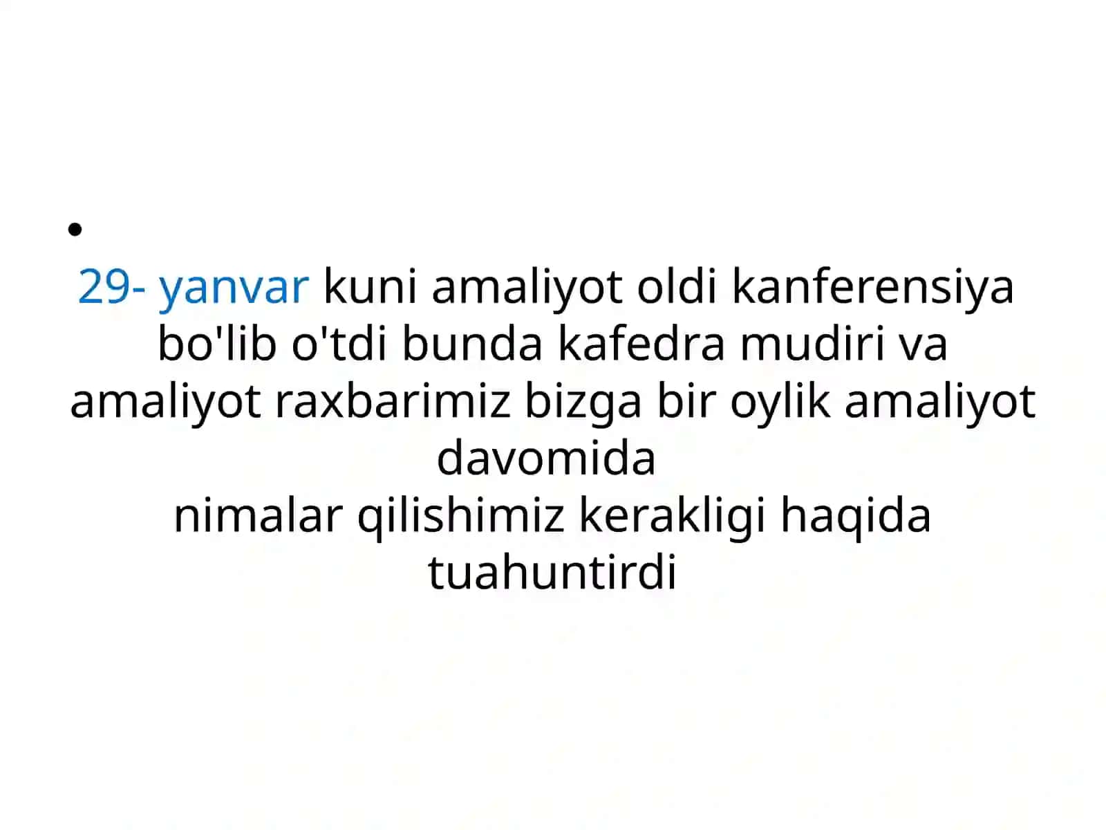 Bir oylik malakaviy pedagogik amaliyot bo'yicha taxlagan taqdimoti 2