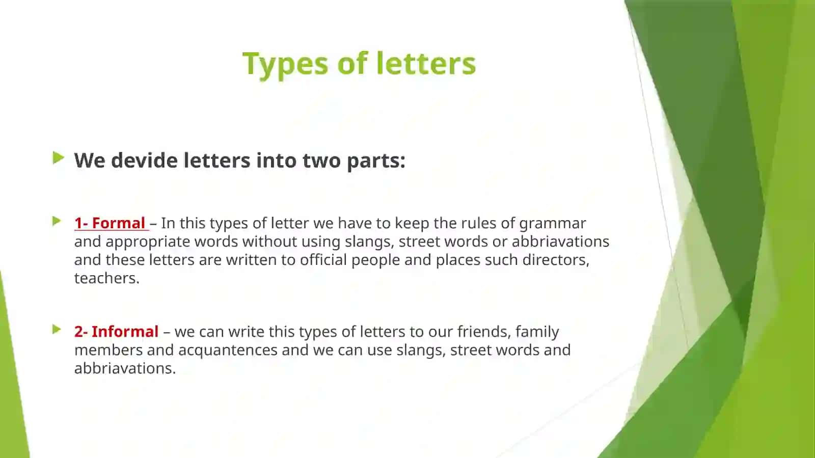 How to write a letter 2