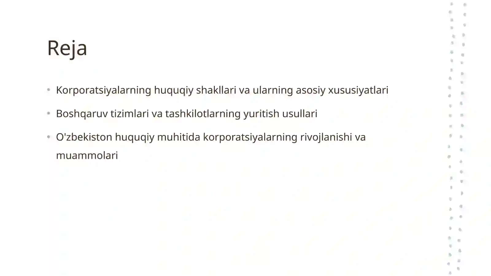 Korporatsiyalarning tashkiliy huquqiy ko‘rinishlari va ularni boshqarish 2