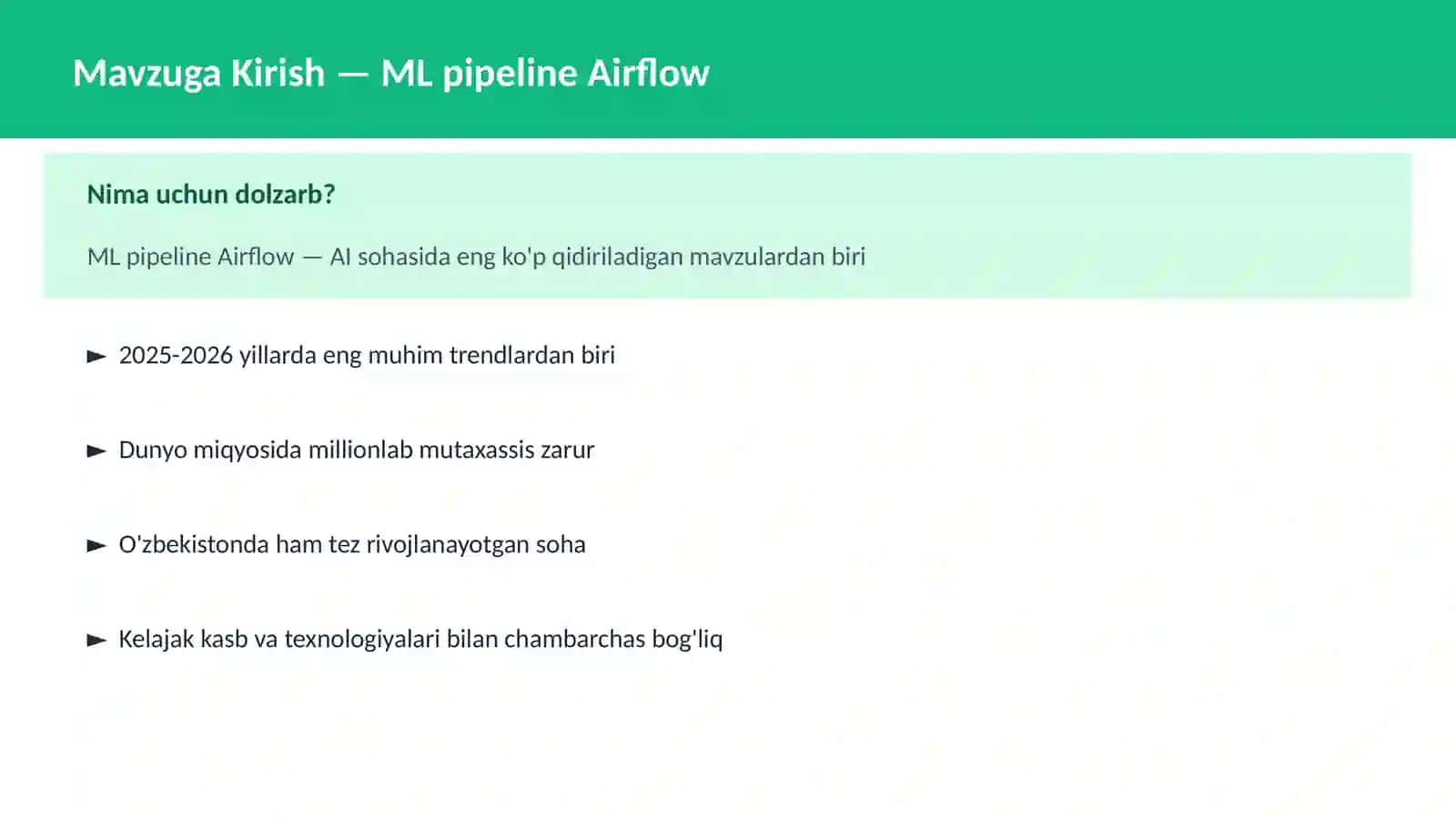 ML pipeline Airflow 2