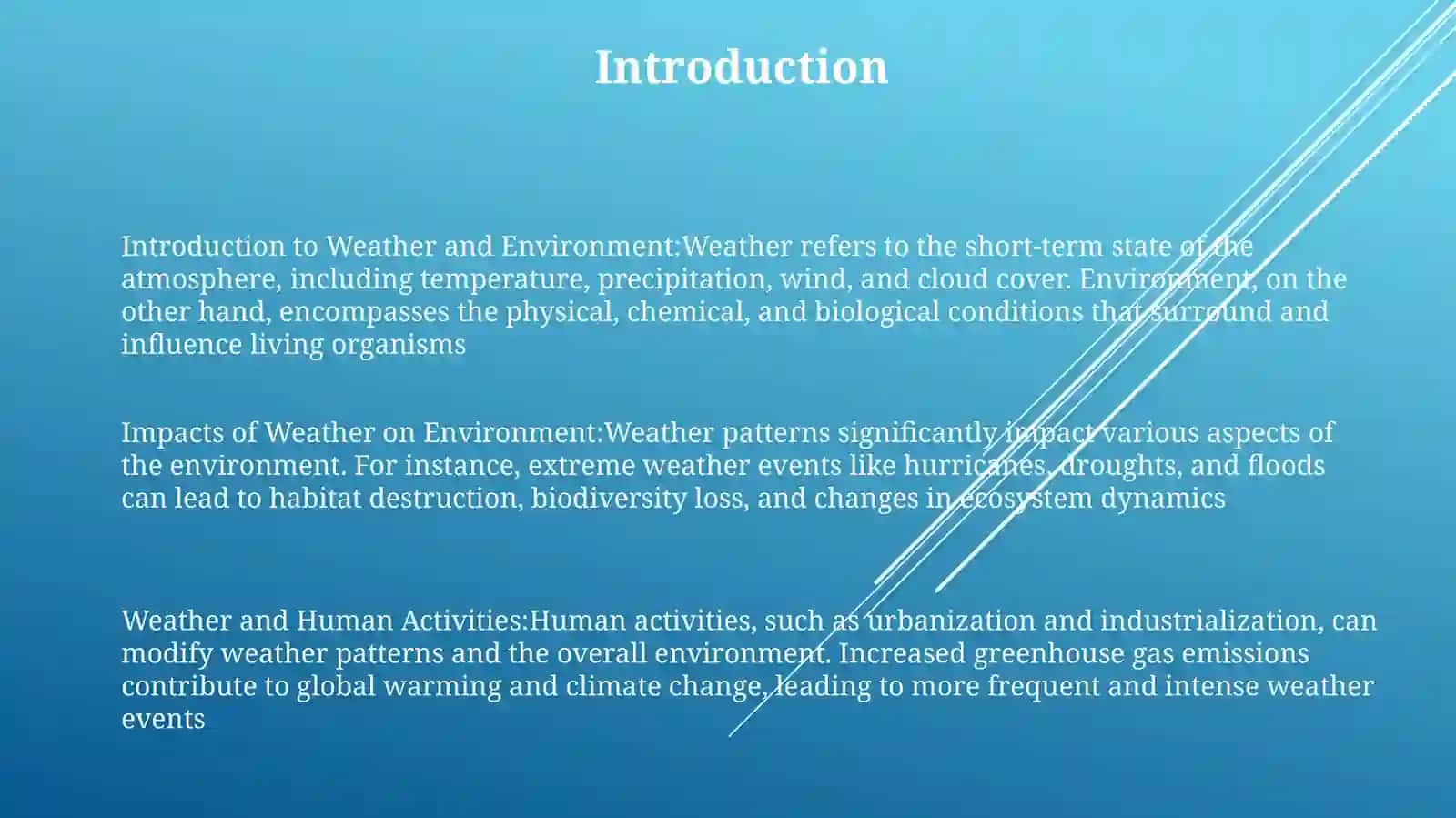 Weather And Environment 2