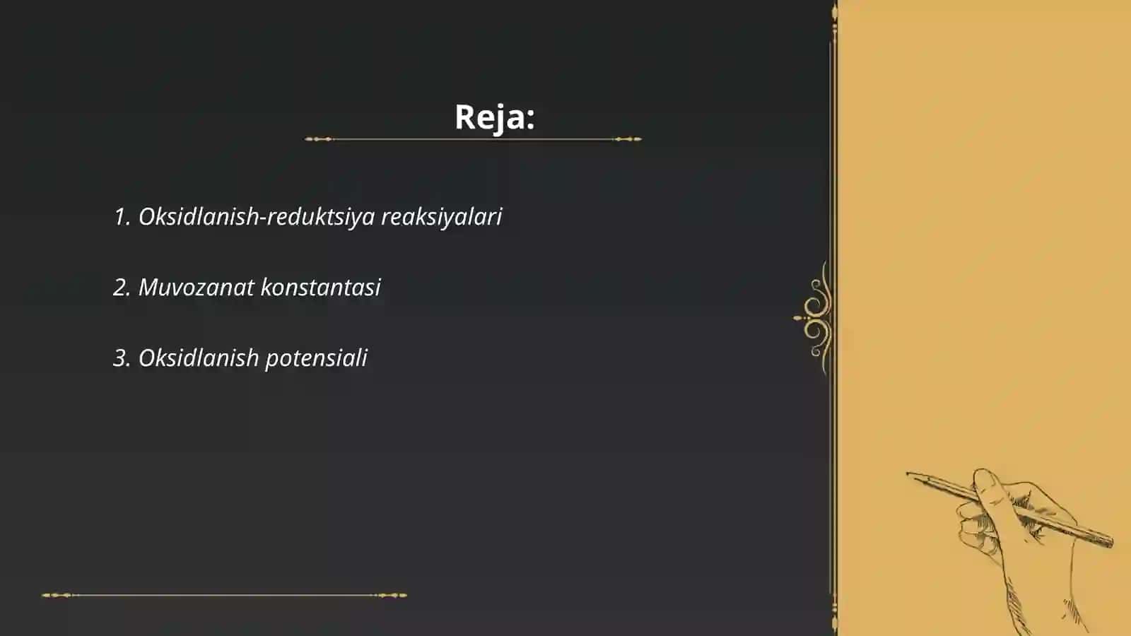 Oksidlanish-reduktsiya reaksiyalari 2