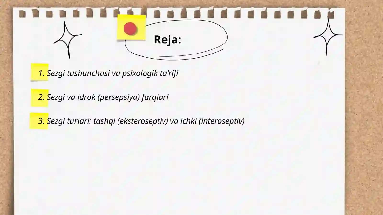 Sezgi va uning turlari 2