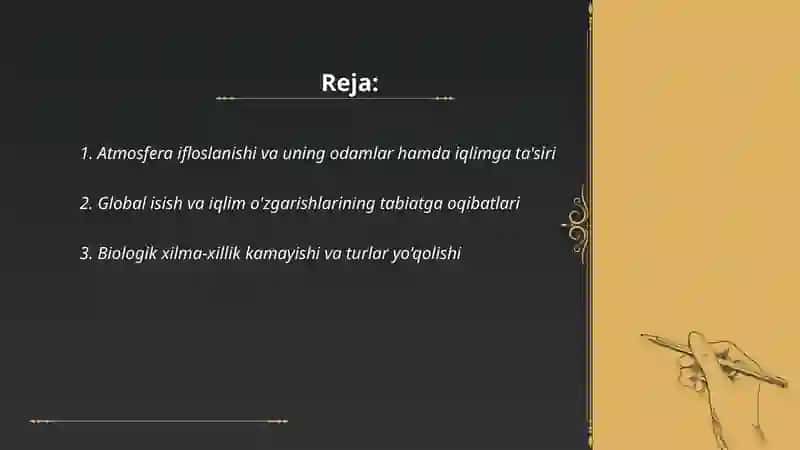 Insonning tabiatga tasiri oqibatlari 2