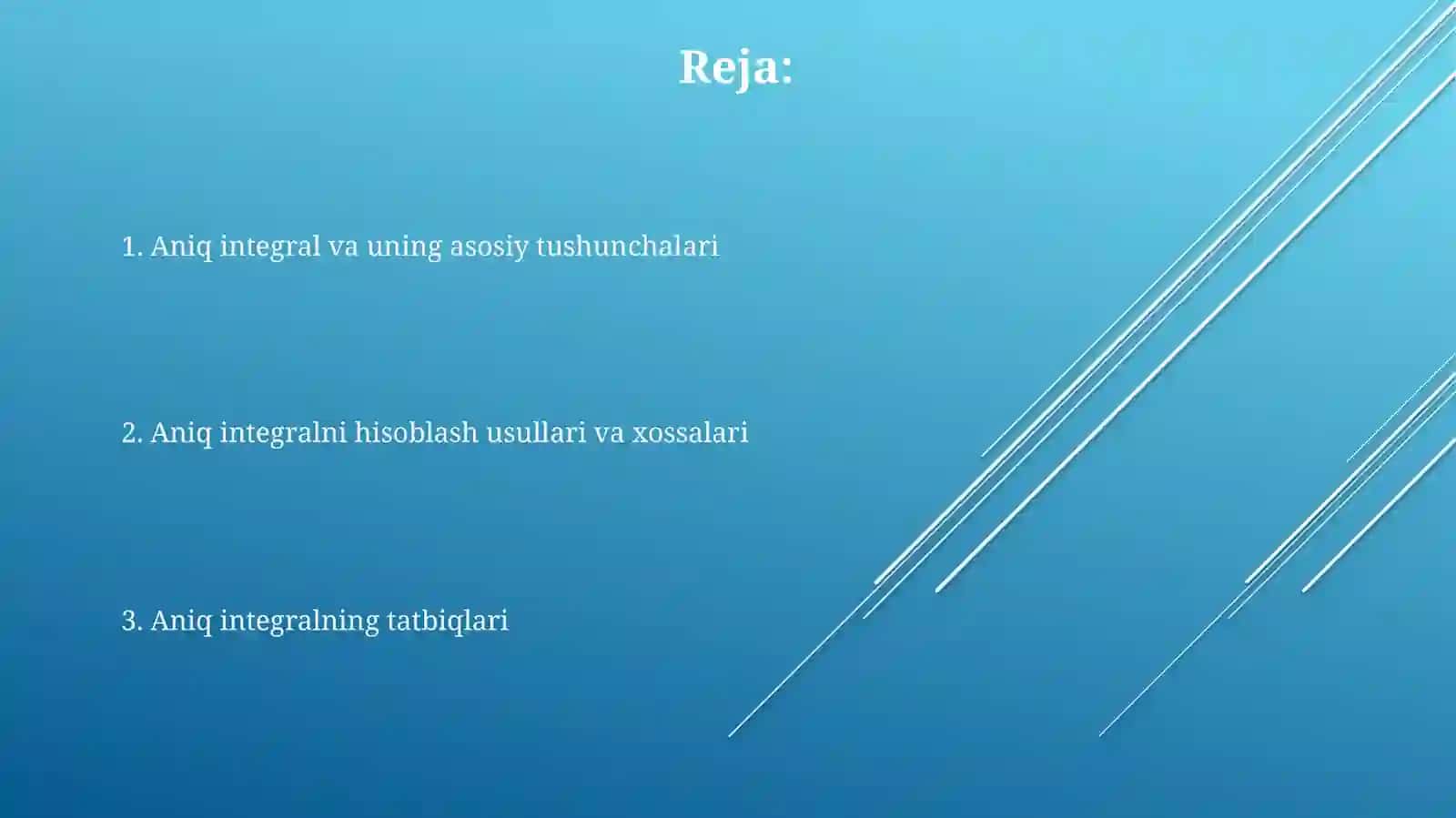 Aniq integral 2