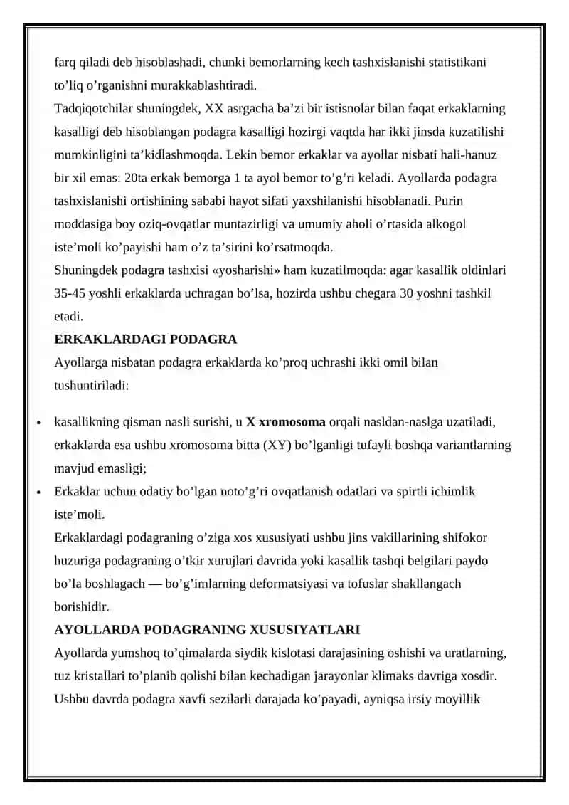 Podagra Kasalliklari 2
