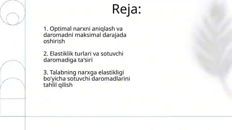 Optimallashtirilgan Narx Strategiyasi va Daromad Maksimallashtirish 2