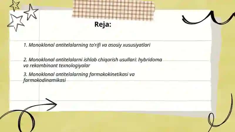 Monoklonal antitelalar va tibbiyot amaliyotlarida qõllanilishi 2