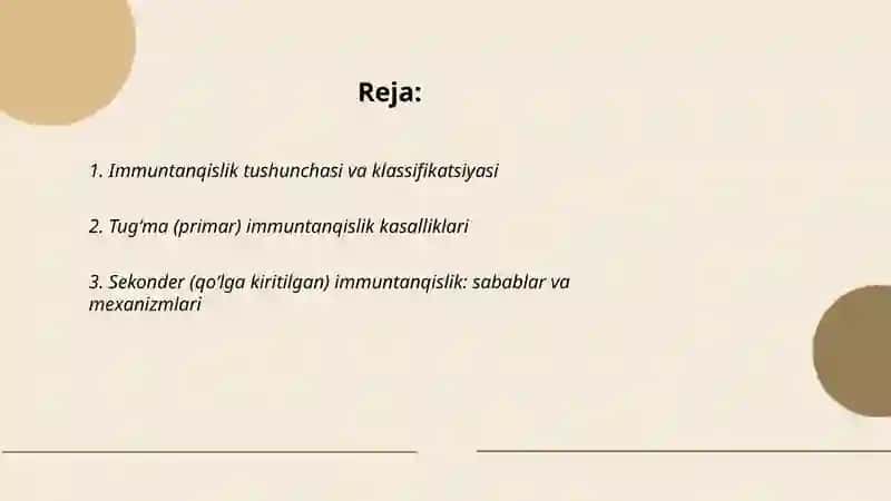 Immuntanqislik holatlari 2