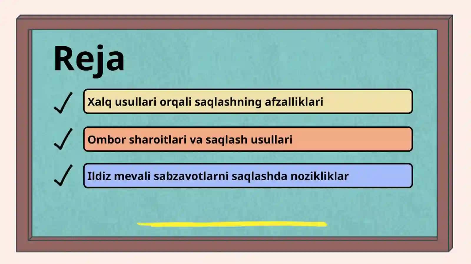 Ildiz mevali sabzavotlarning vaqtinchalik omborlarda saqlashning xalq usullari 2