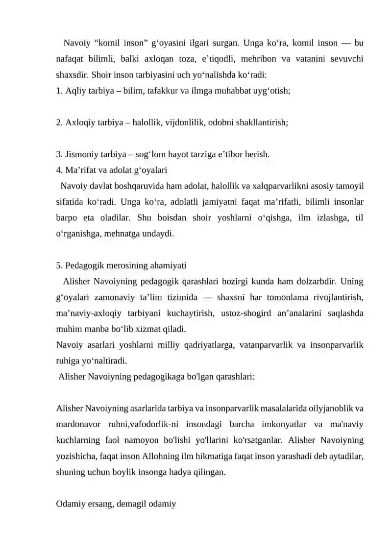 Alisher Navoiyning pedagogik qarashlari 2