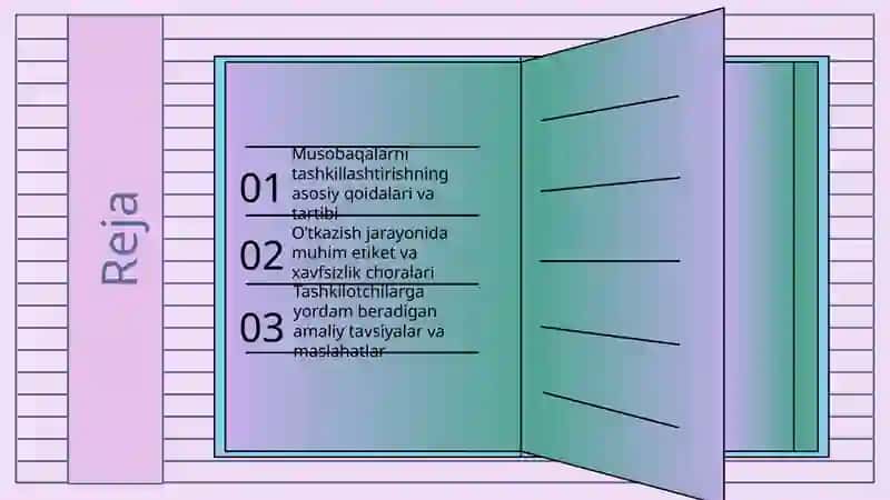 Sportda musobaqalarni tashkil qilish va o’tkazish tartibi 2
