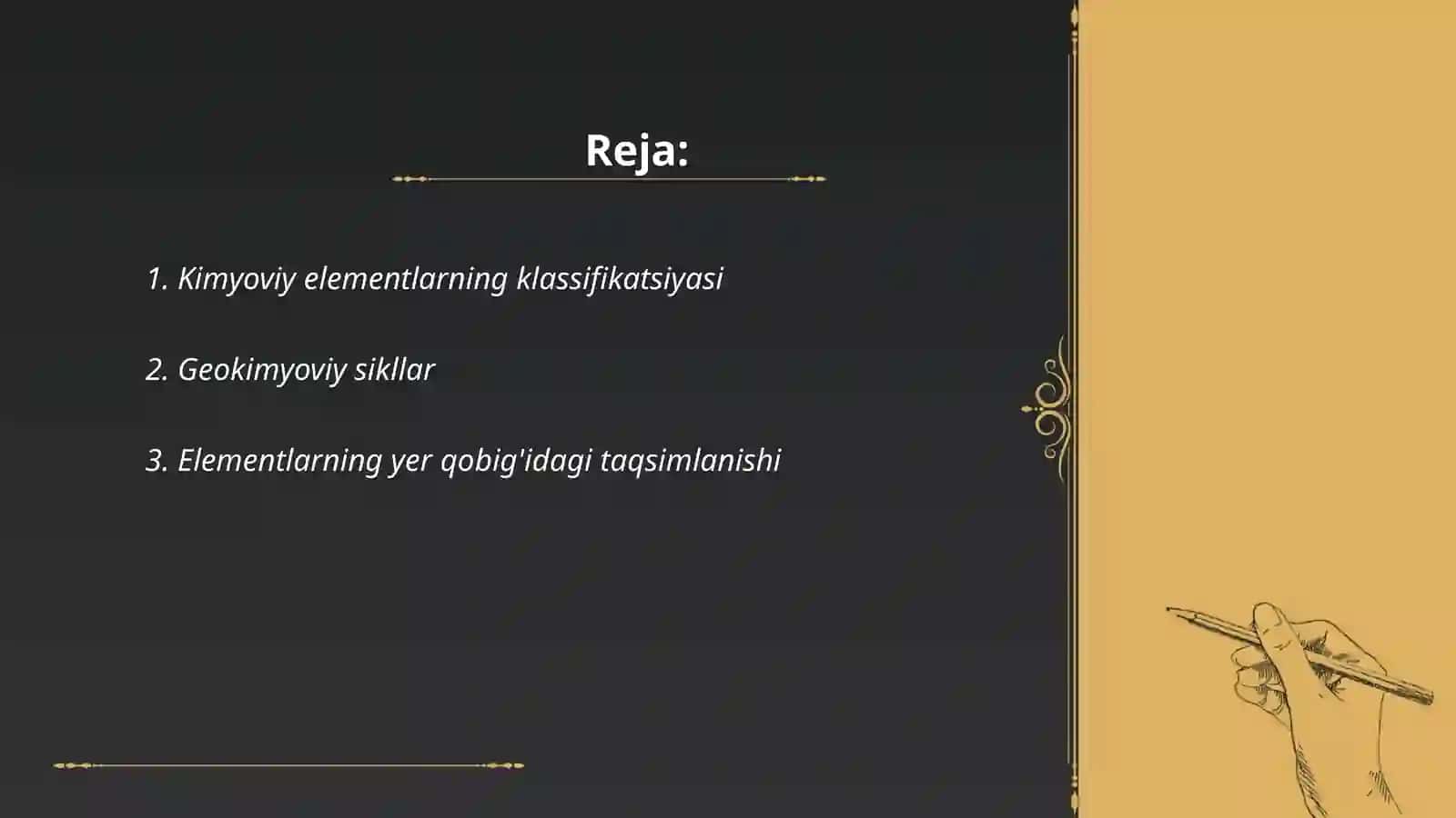 Elementlarning geokimyoviy tasnifi 2