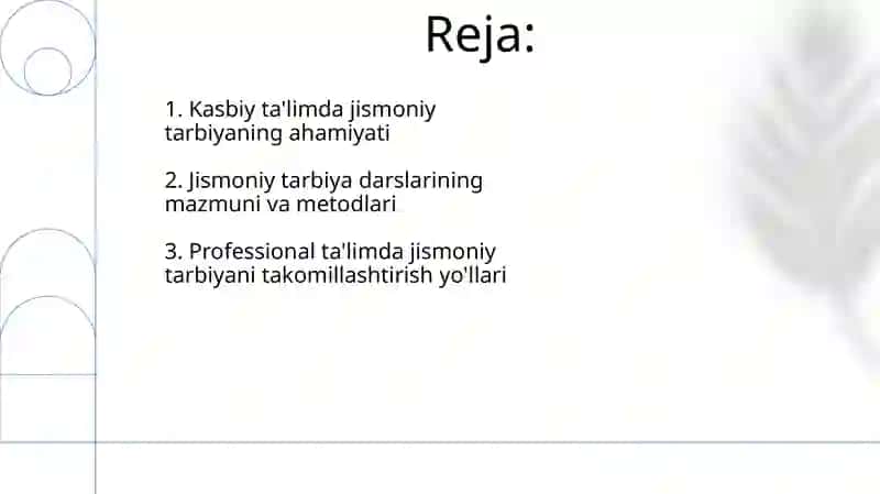 Professional ta'limada jismoniy tarbiya darslari 2