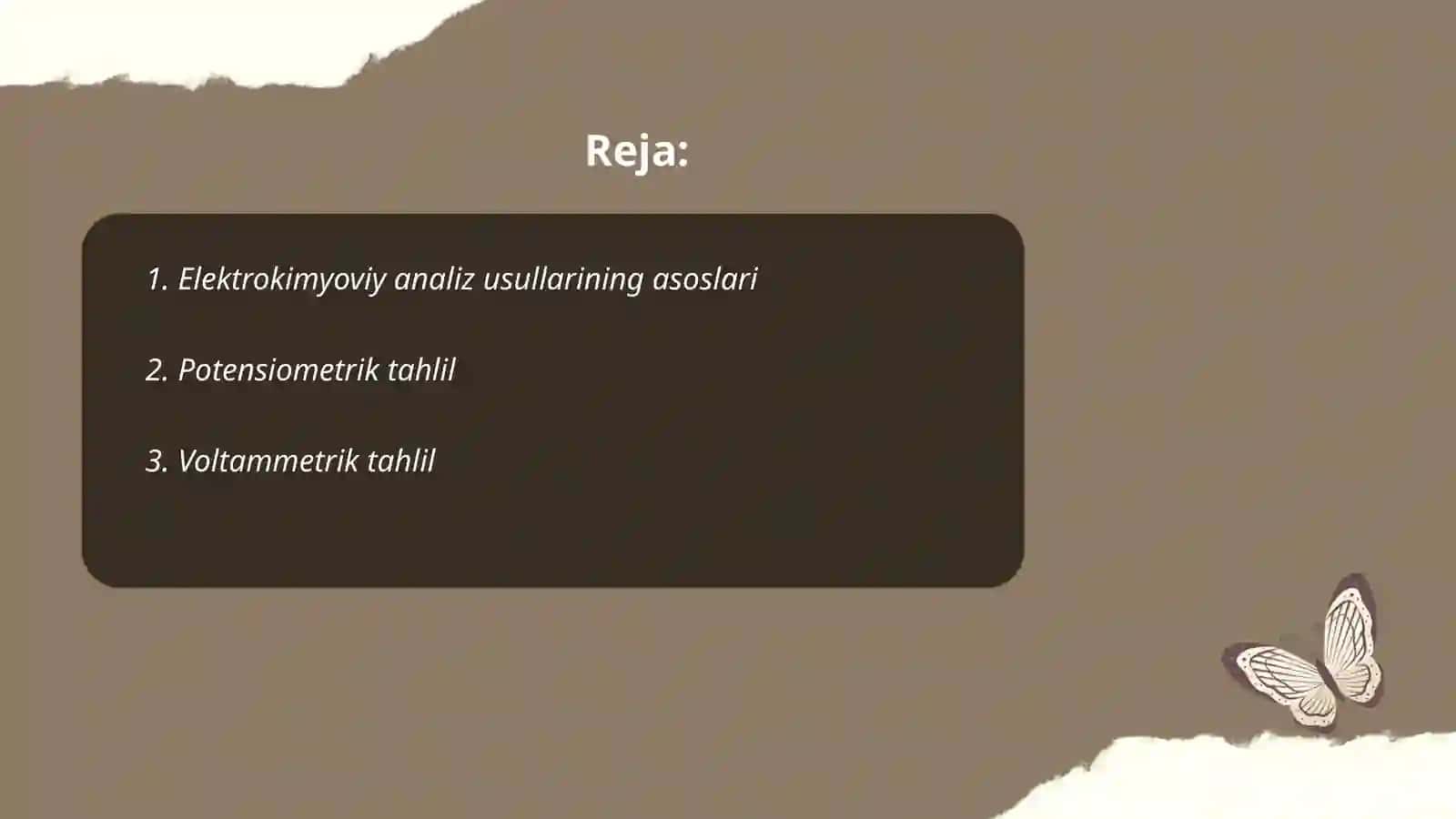 Elektrokimyoviy analiz usullari 2