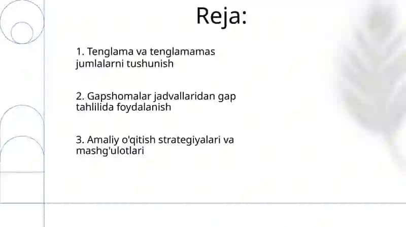 Egali va egasiz gaplarni o’qitish usullari mavzusi (grammatik jadvallar asosida) 2
