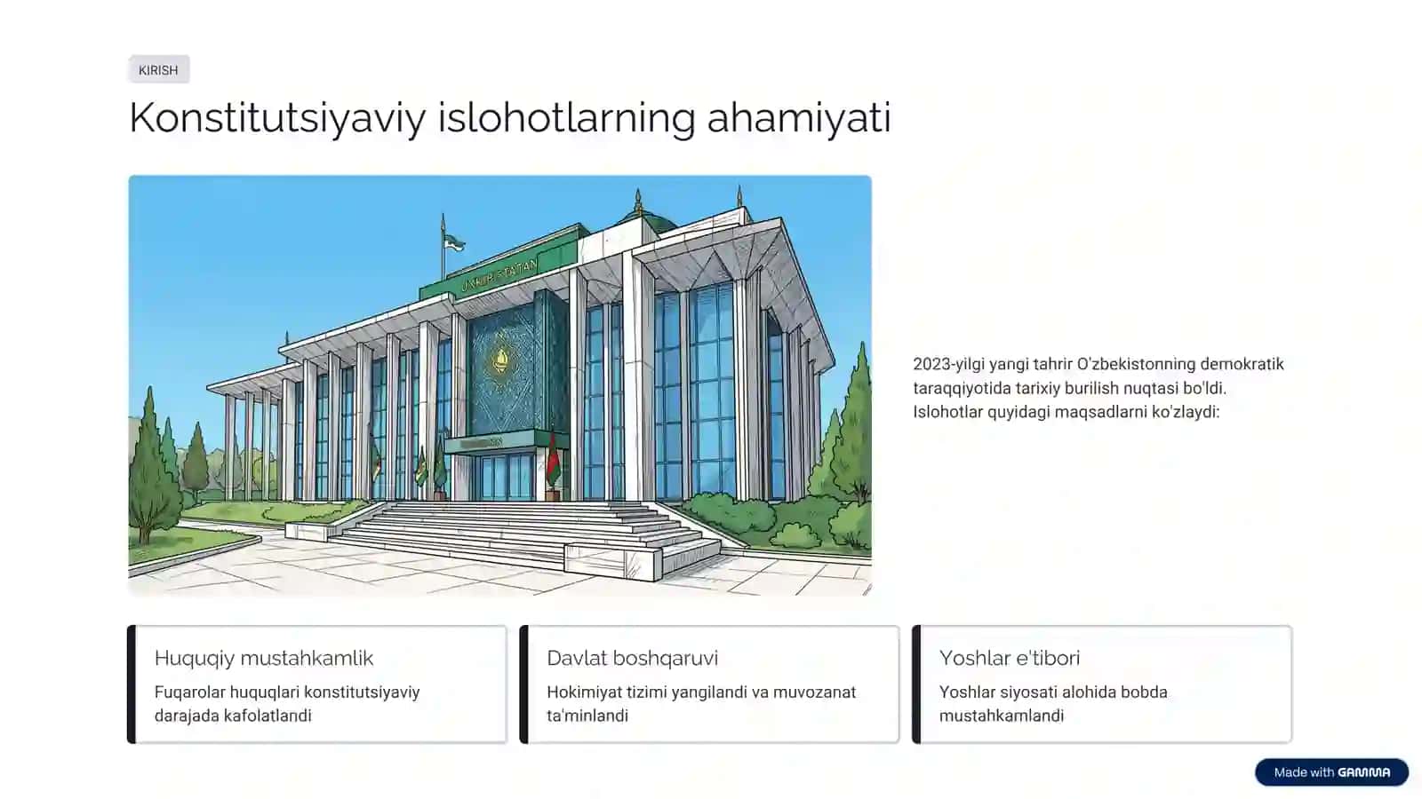 Yangi Konstitutsiyada inson huquqlari va yoshlar siyosati (Tayyor mustaqil ish: 2