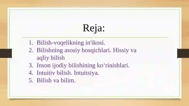 Gnoseologiya – bilish falsafasi 2