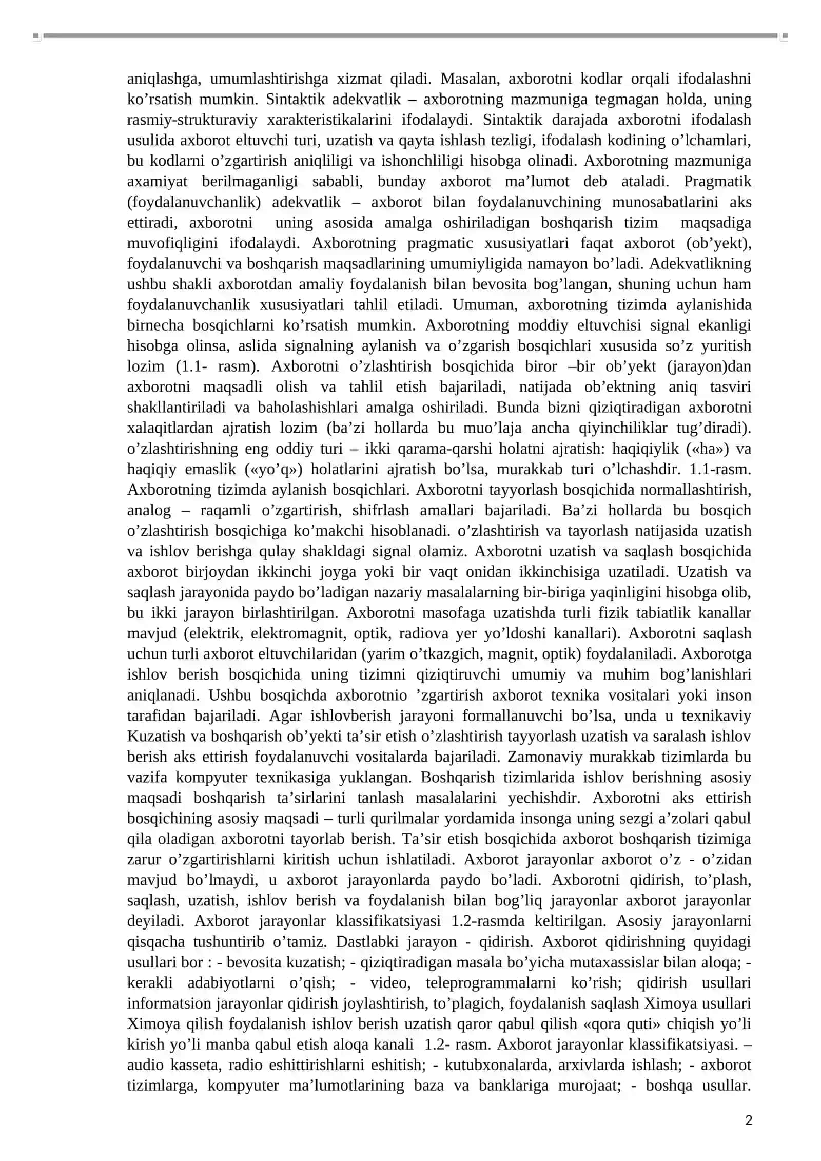 Axborot texnologiyalari asoslari 2