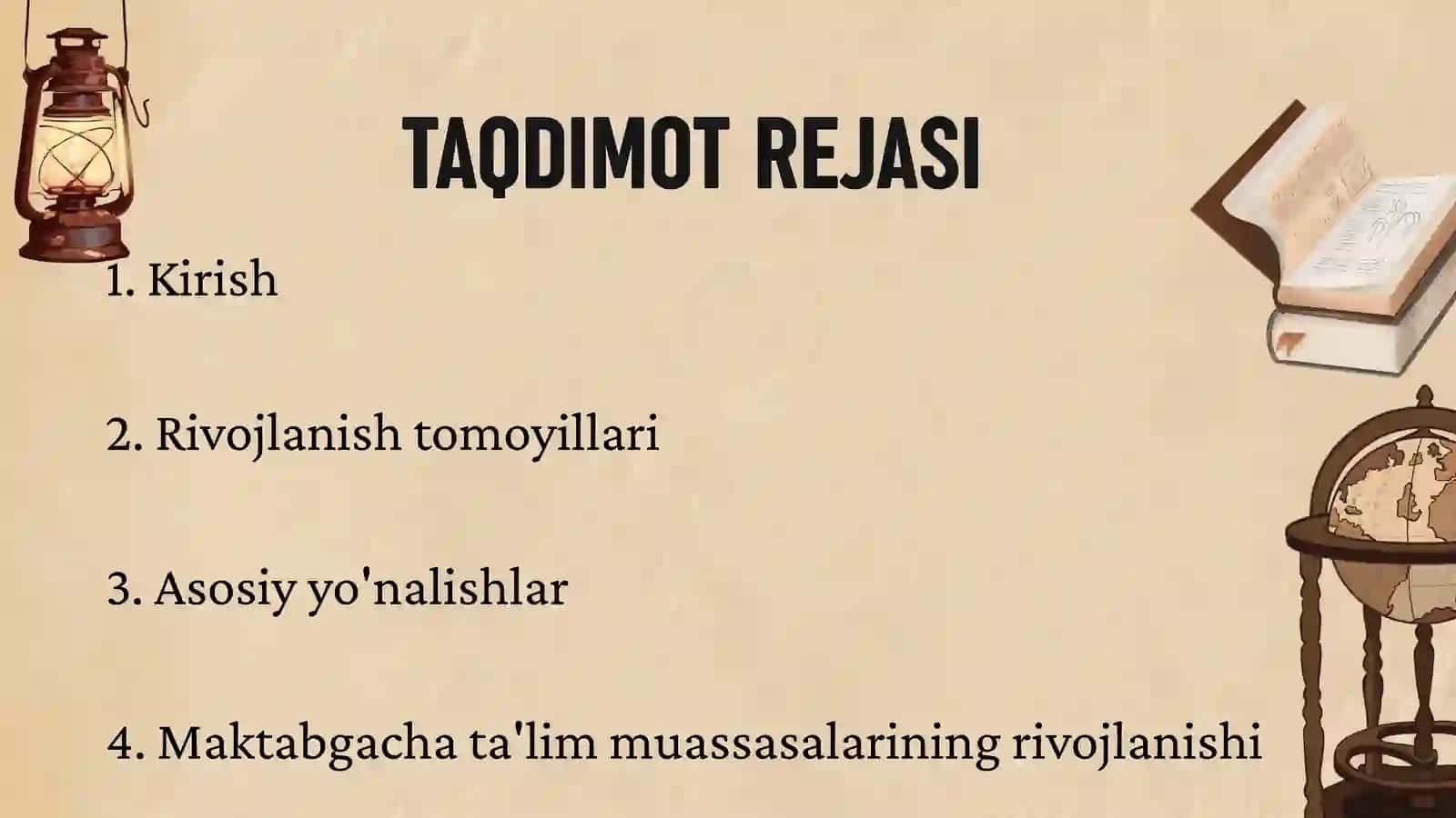 Maktabgacha ta'lim tizimini rivojlantirish tomoyillari va asosiy yo'nalishlari 2