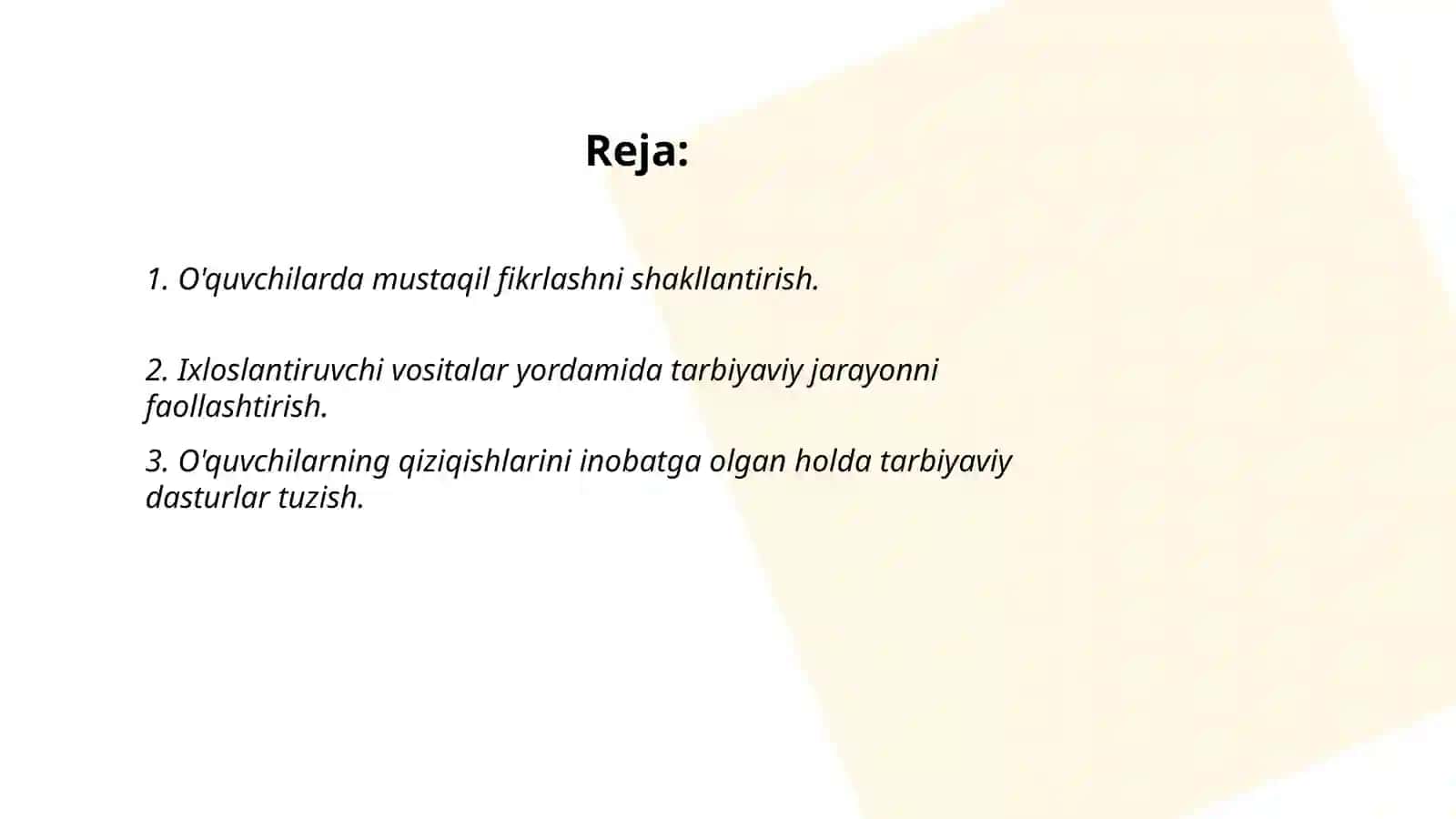 Sinf rahbarining tarbiyaviy faoliyati samaradorligini oshirish usullari 2