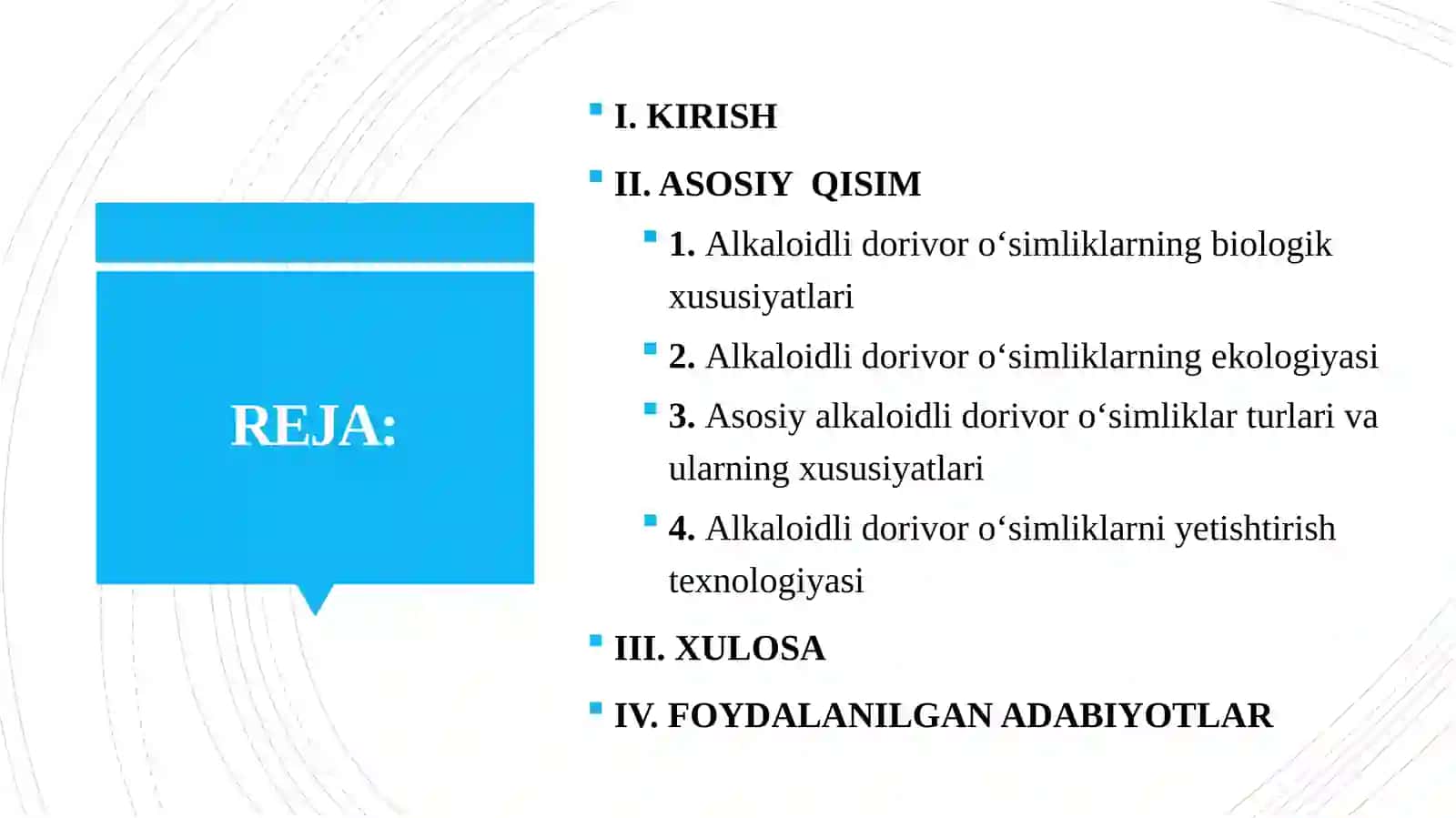 Alkaloidli Dori Vor O‘simliklarni O'rganish 2