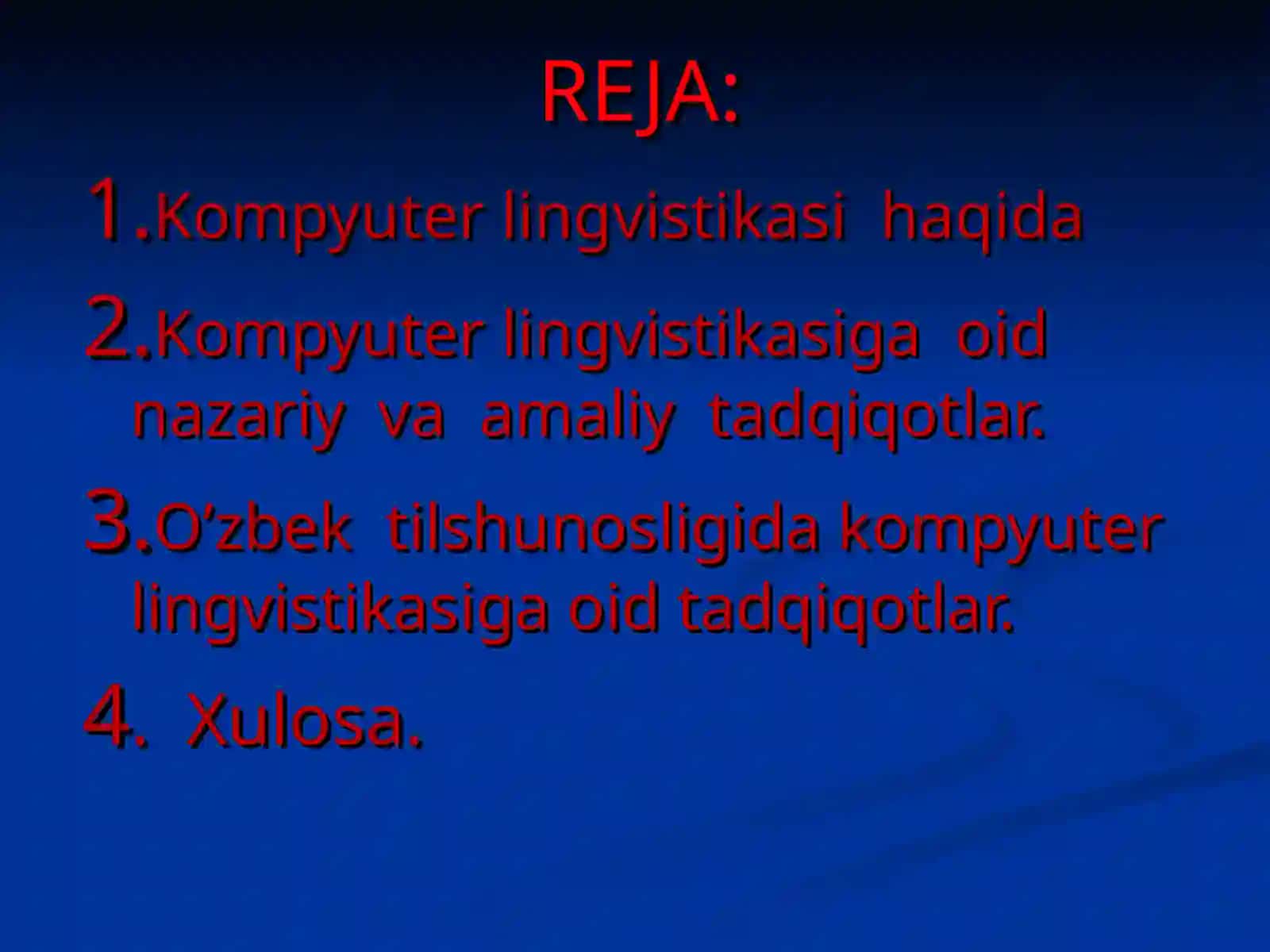 Turkologiya va o’zbek tilshunosligida kompyuter lingvistikasiga oid tadqiqotlar 2