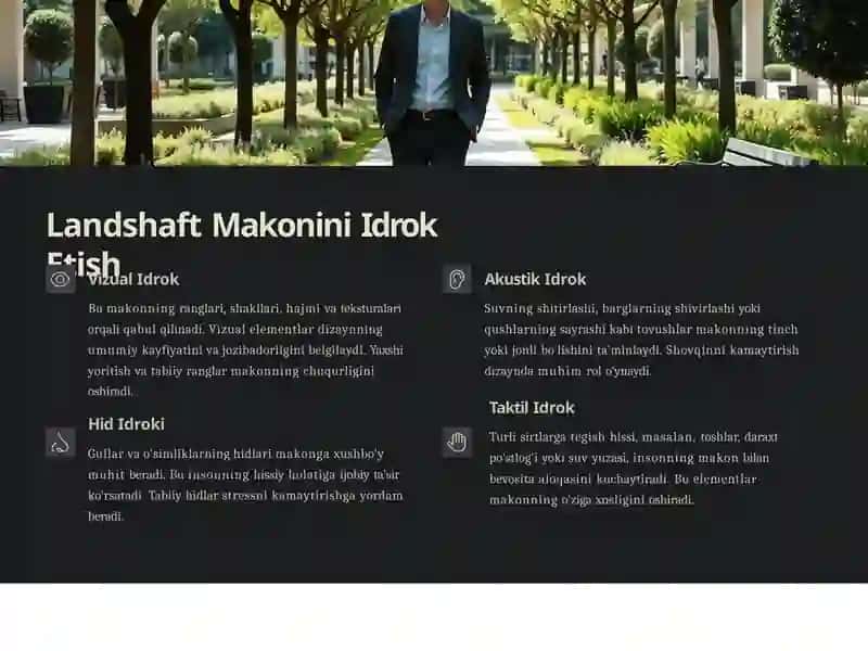 Landshaft Arxitekturasi: Idrok va Kompozitsiya Asoslari 2