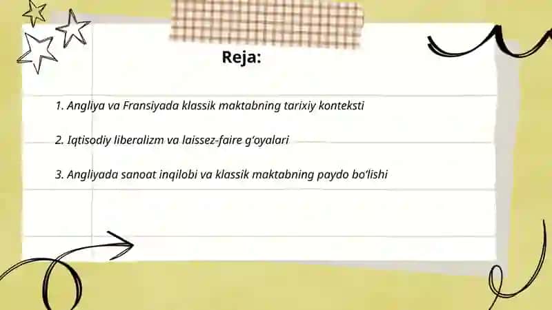 Angliya va Fransiyada klasik maktabning shakilanishi 2