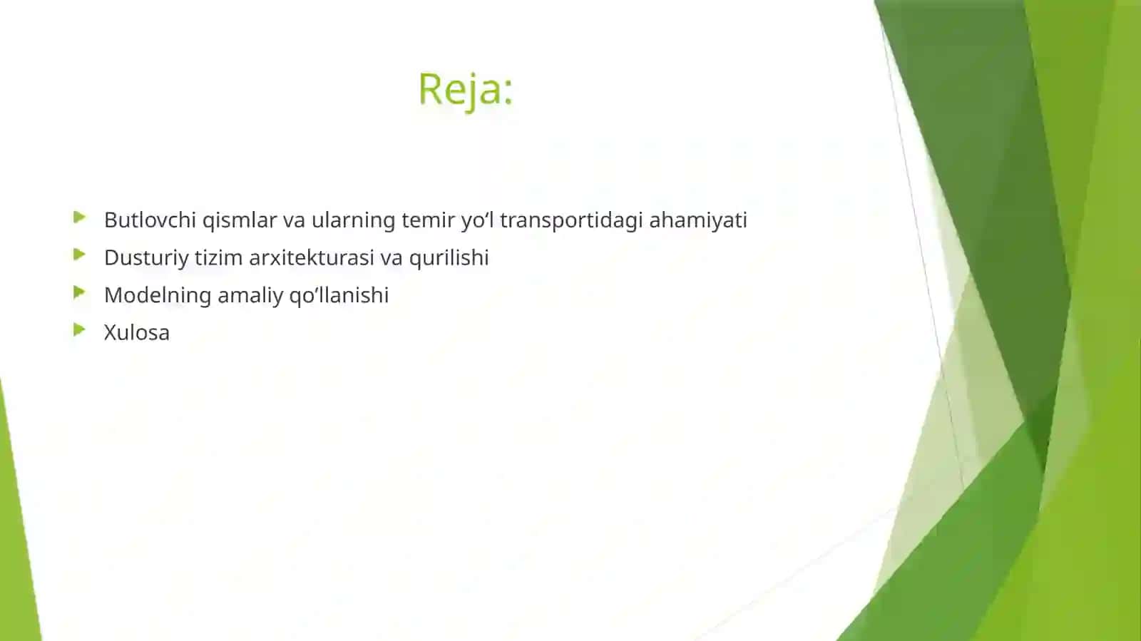 Butlovchi qismlar va ularning temir yo‘l transportida ahamiyati 2