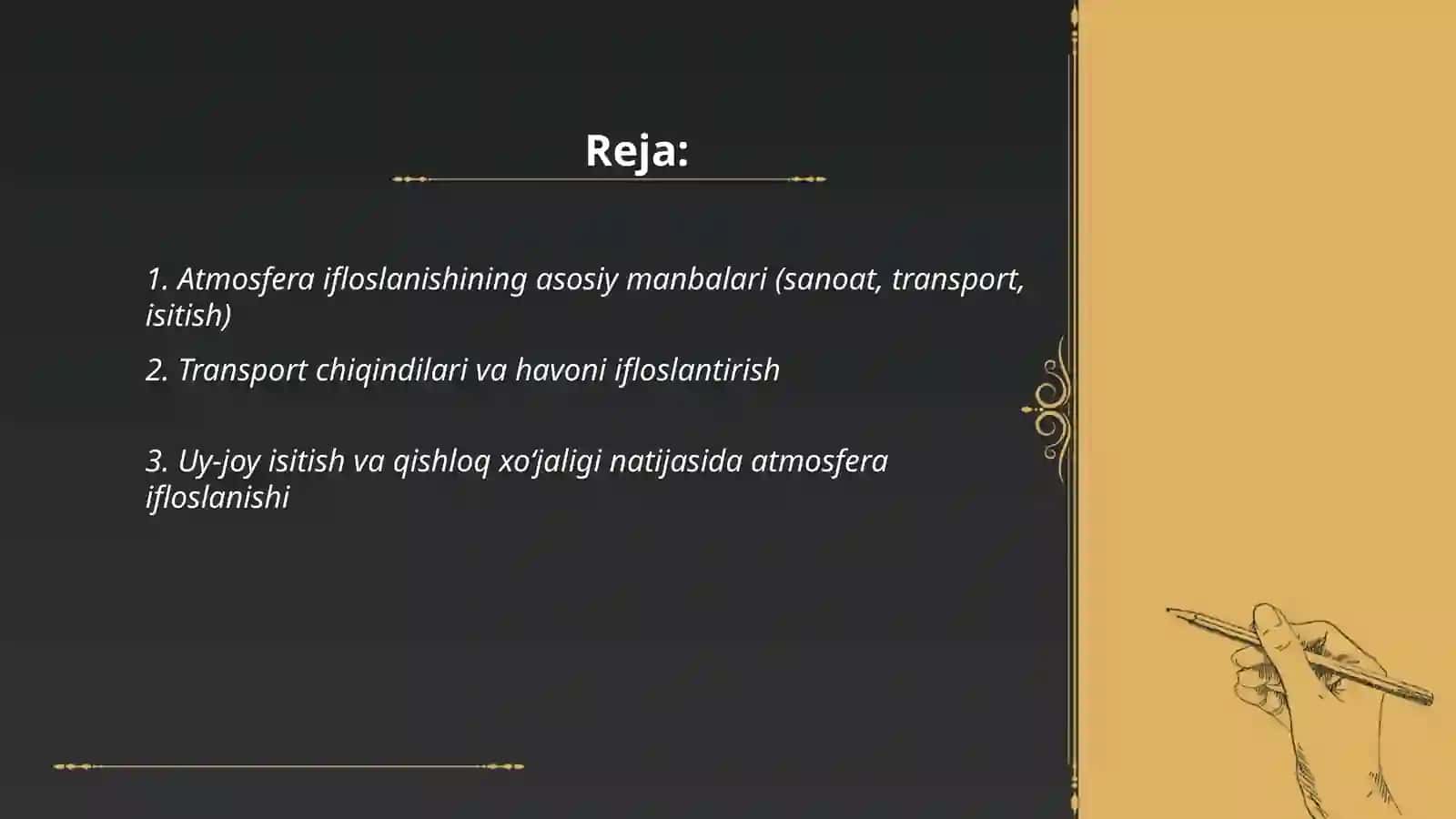 Atmosfera Ifloslanishi va Chiqindi Mavzusida 2