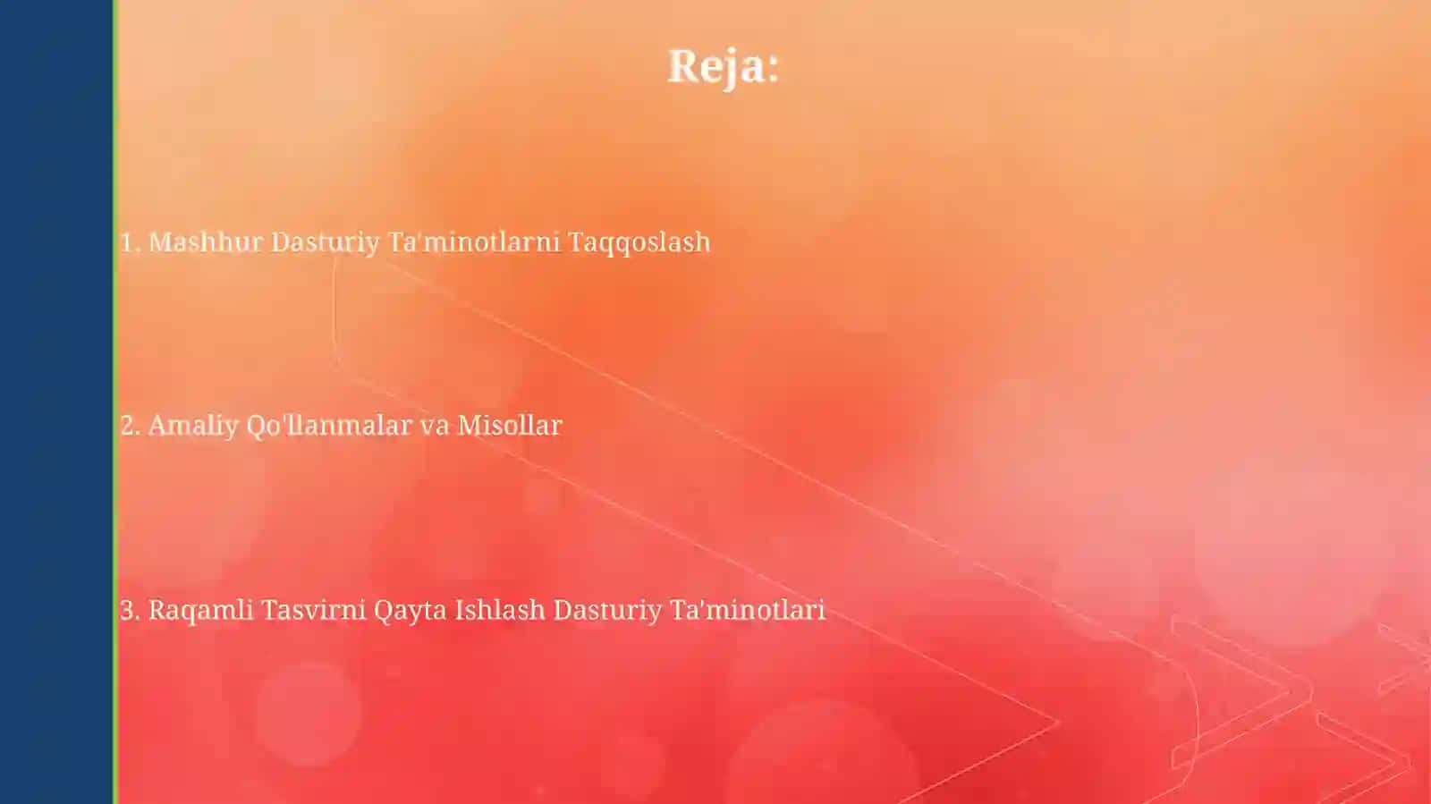 Raqamli tasvirlarni qayta ishlashni instrumental dasturiy taʼminotlari 2