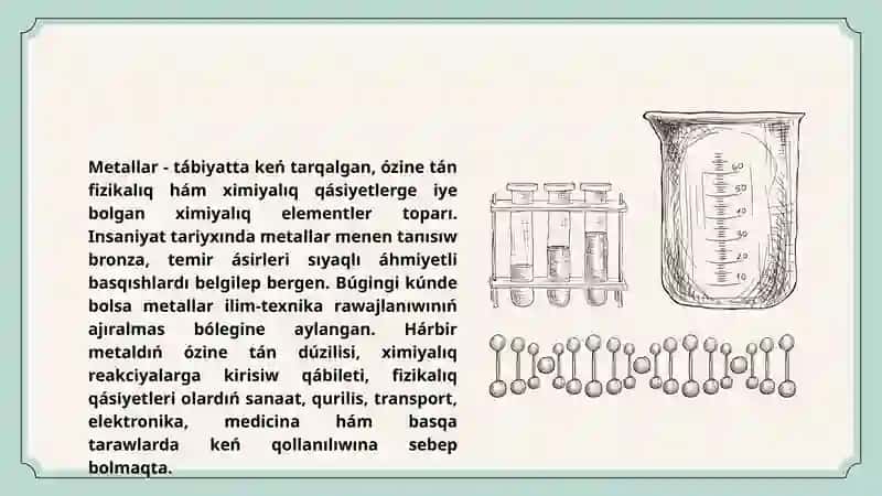 Metallar haqqında darslik 2