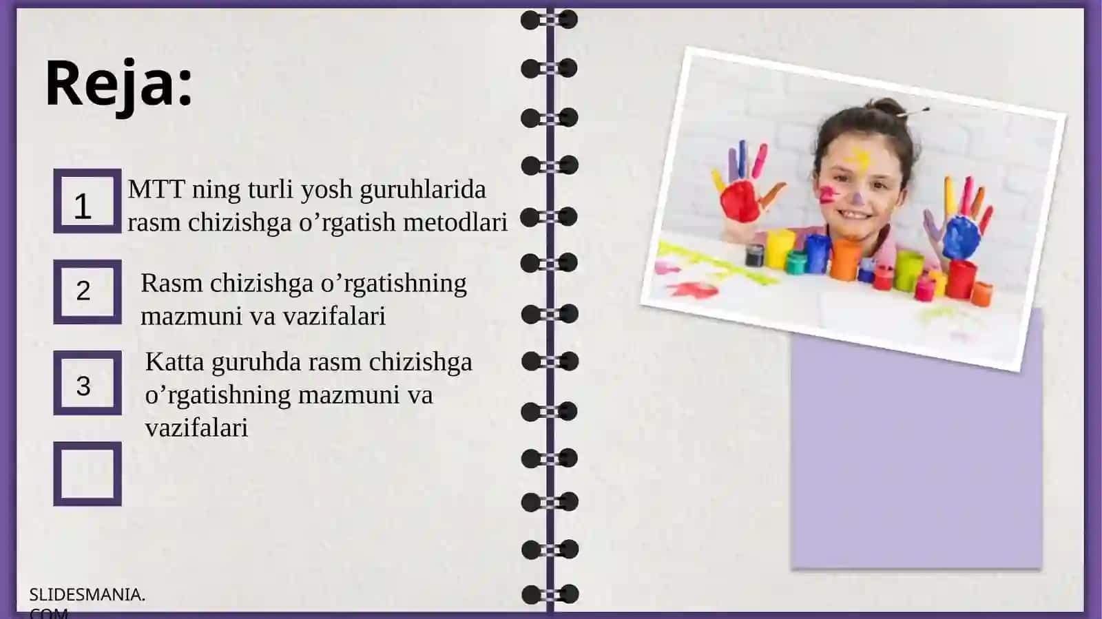 MTTning turli yosh guruhlarida rasm chizishga o'rgatish metodlari 2