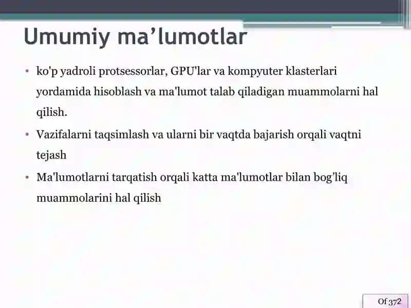 MATLAB ning Parallel Computing Toolbox vazifasi va imkoniyatlari 2