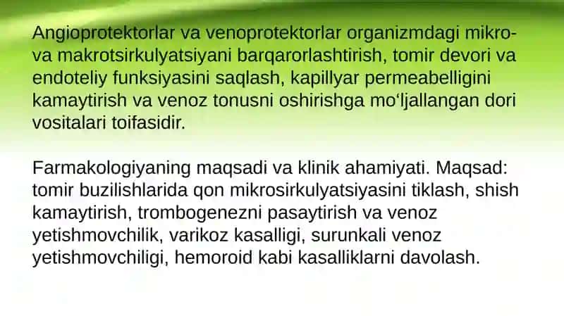 Kardiotoniklar.Antiaritmik vositalar ,kardioprotektorlar va . metatrop vositalar 2