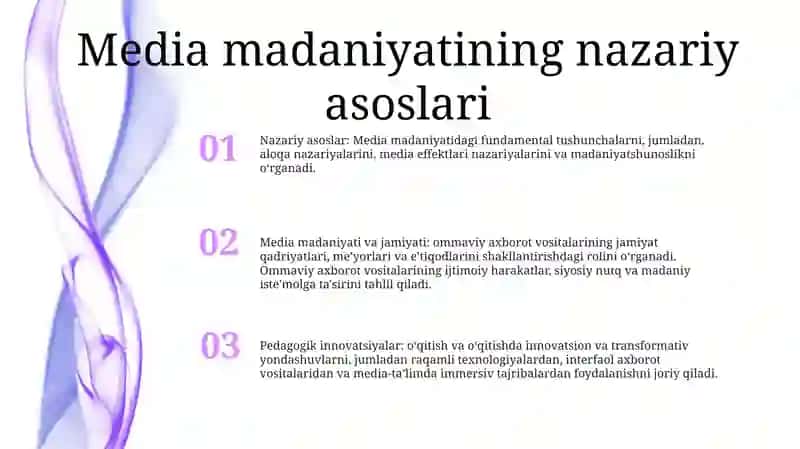 Media Madaniyat Va Innovatsion Pedagogik Texnologiyalar 2