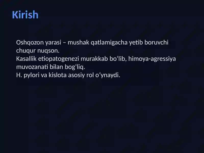 Oshqozonyarakasalligietiopatogenezi 2