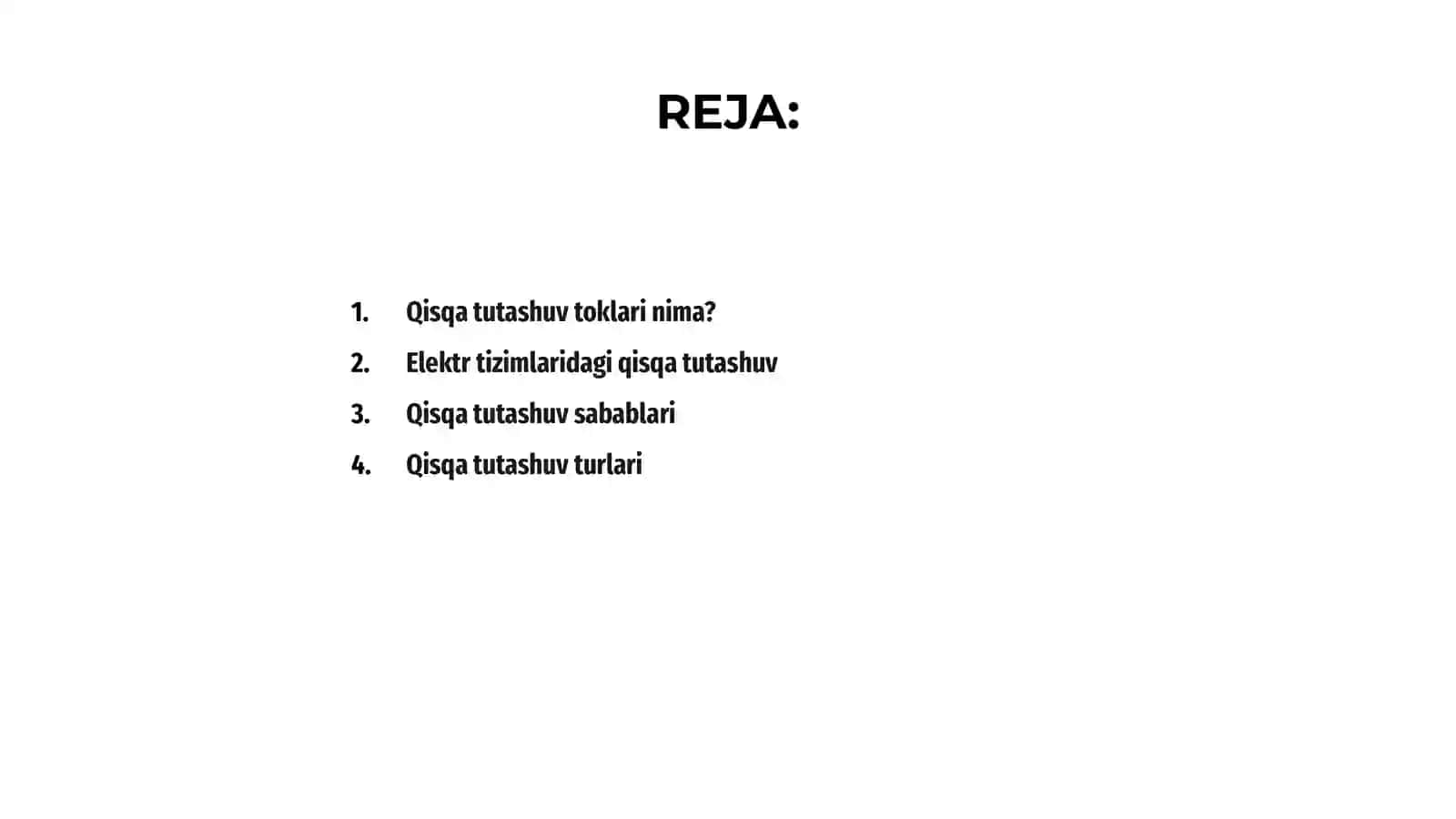 Qisqa tutashuv toklari 2