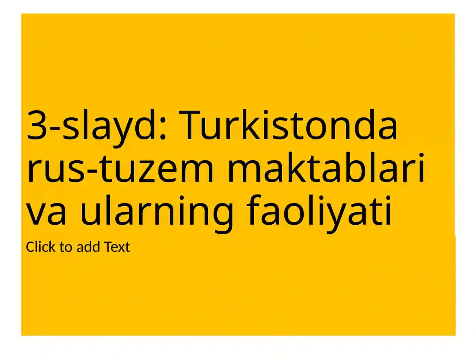 Turkiston darus-tuzem maktablari va ularning faoliyati 2