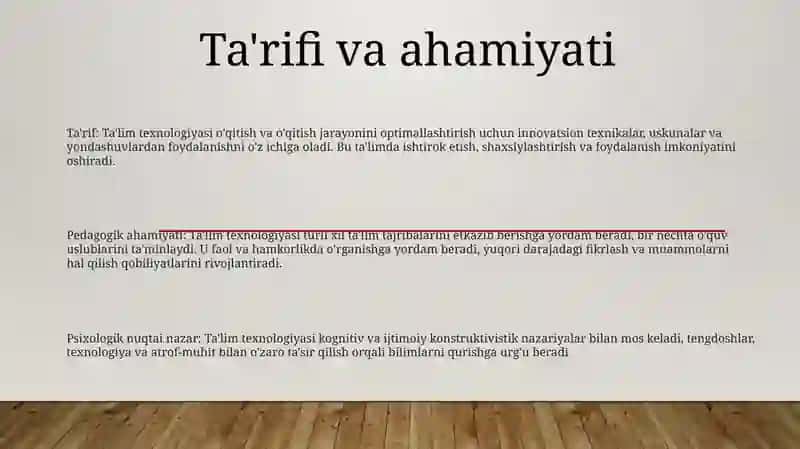 Tarbiyaviy Texnologiyalarning Pedagogik Va Psixologik Jihatlari 2